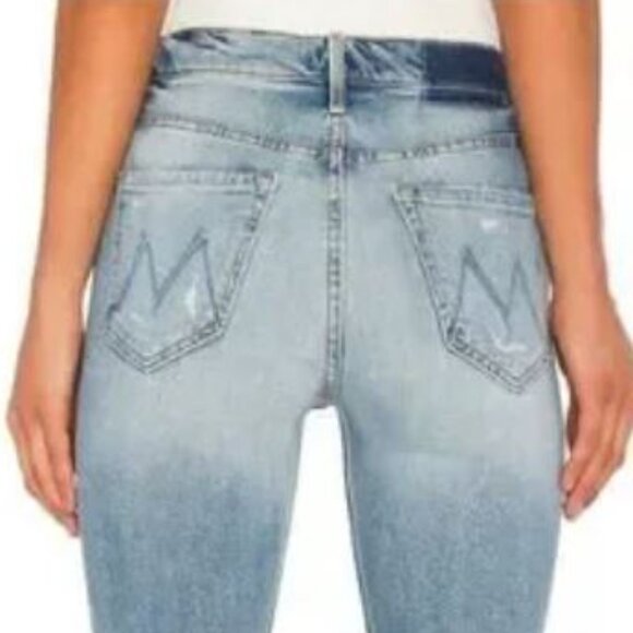 MOTHER The Tomcat The Confession Button Fly Distressed Straight Leg Jeans EUC - Picture 2 of 7